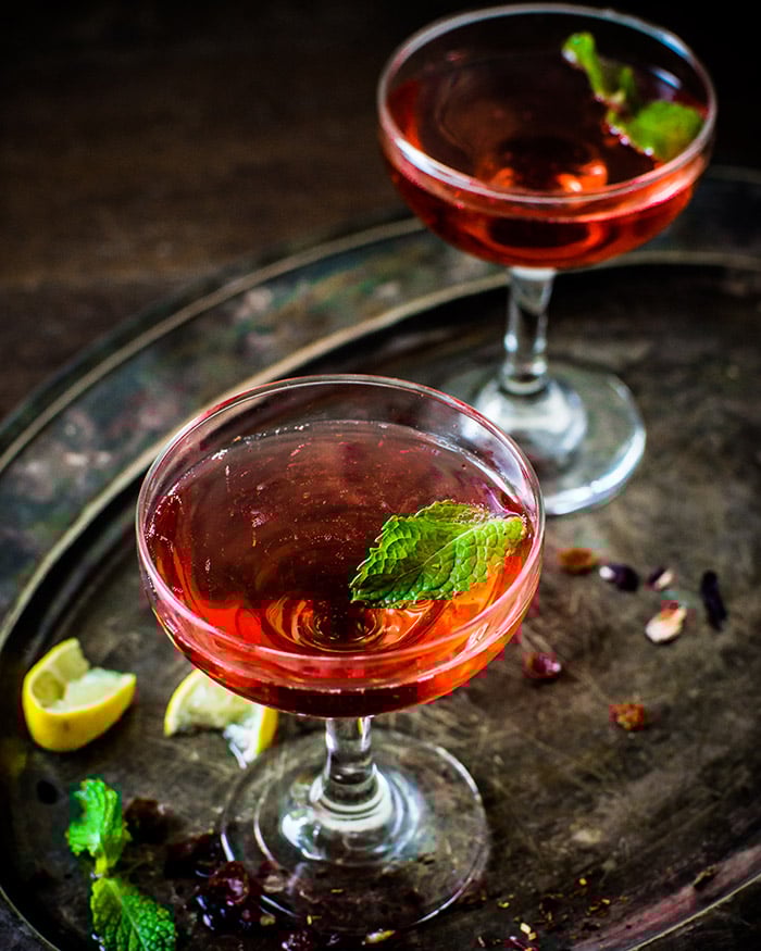 APLK Sparkling Hibiscus Tea Cocktail